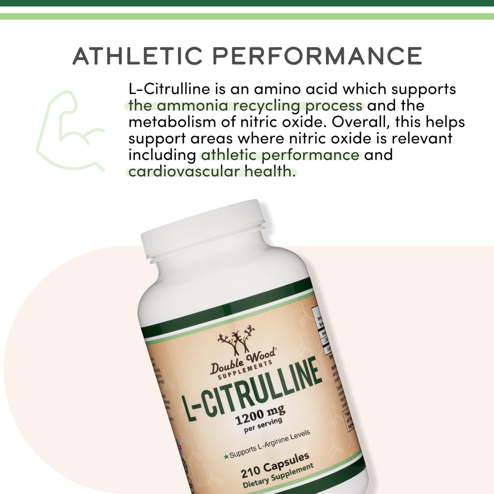 Athlete using or displaying L Citrulline 1200mg bottle during workout