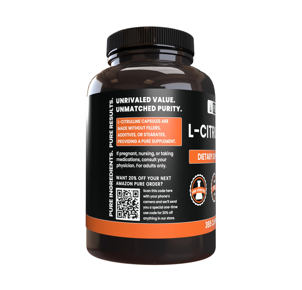Back label showing single-ingredient formula