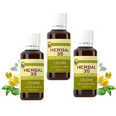 L’EUDINE Herbal 35 Essential Oil three 1 oz bottles