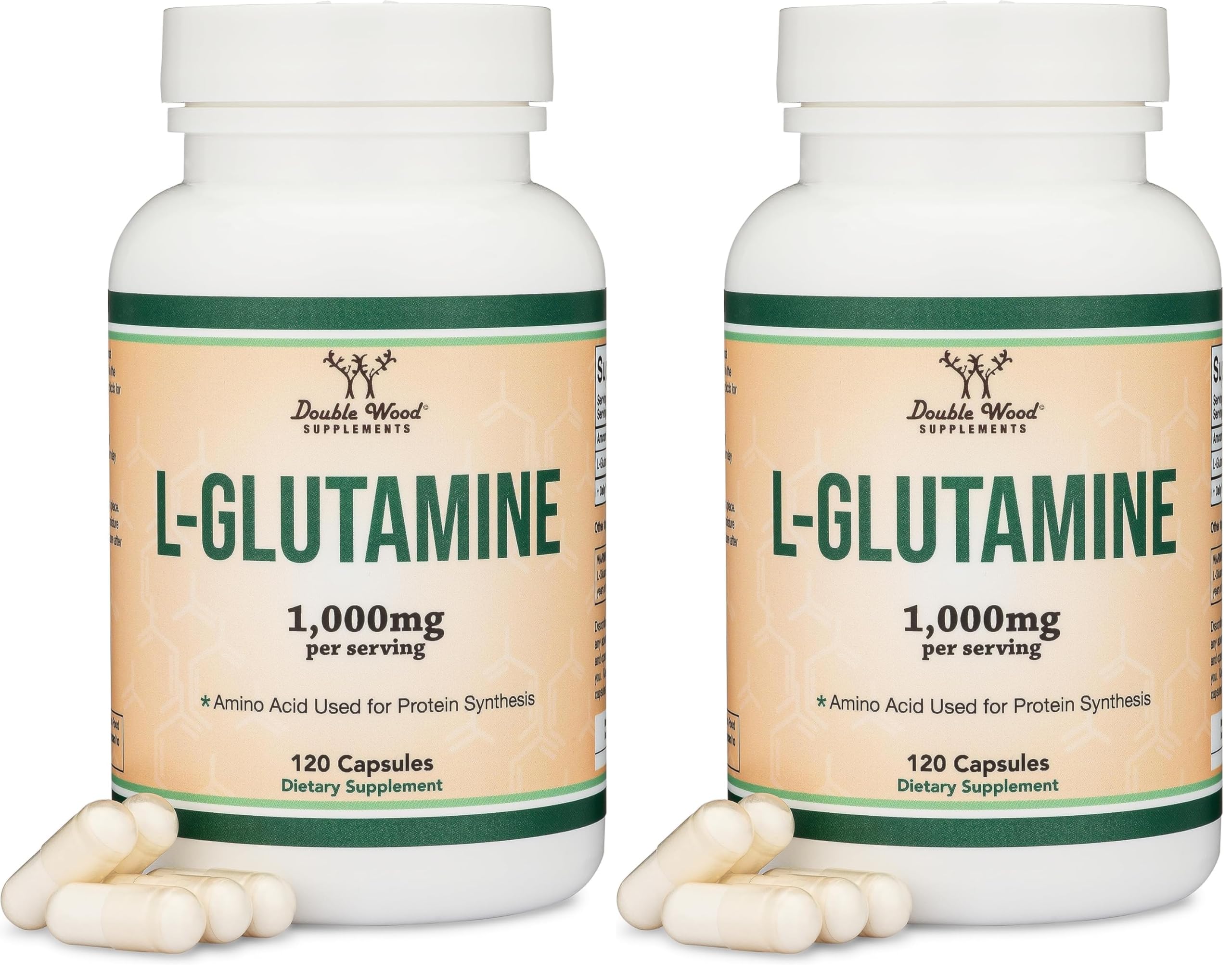 L Glutamine Capsules Pack of 2 – front view
