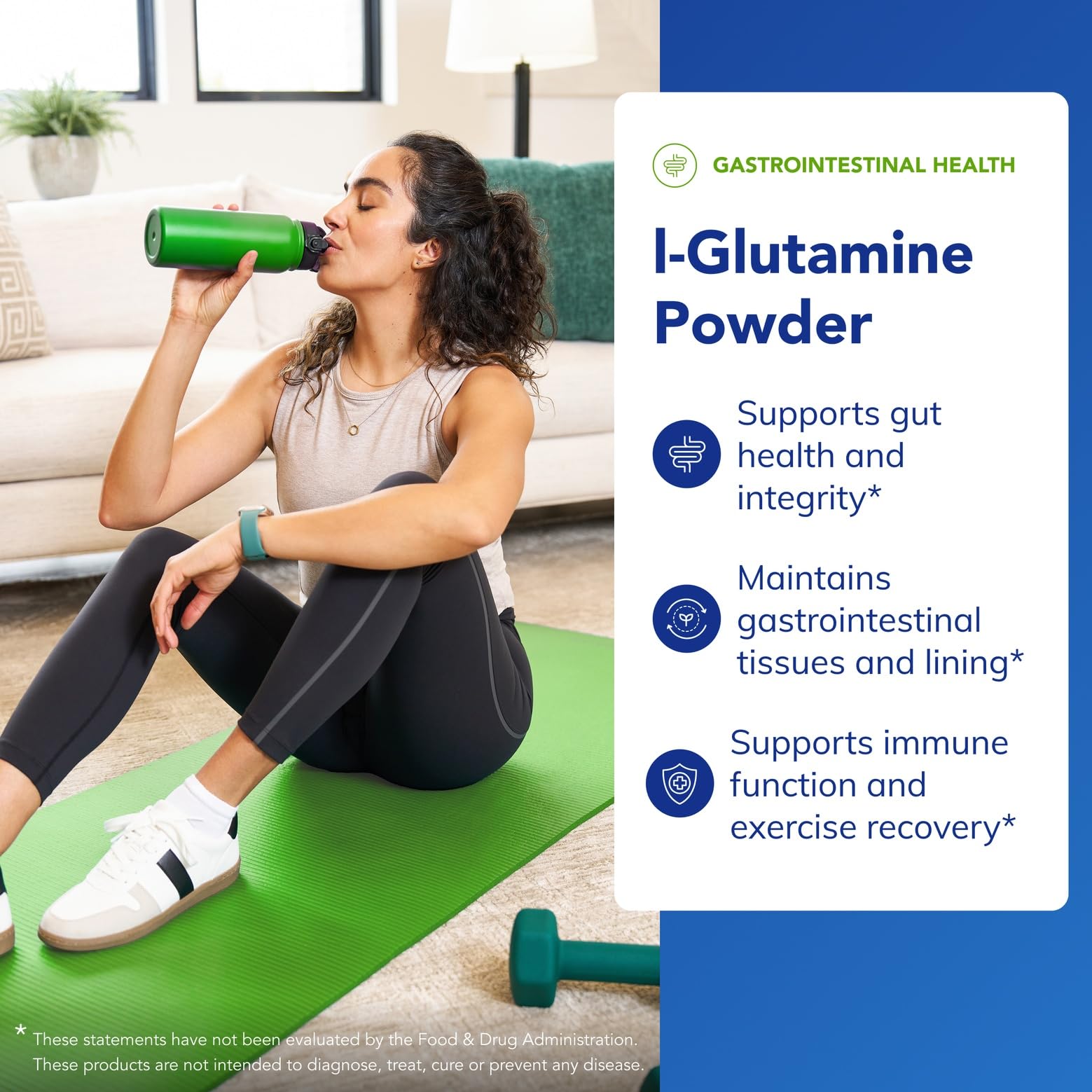 Purity and quality seals for L-Glutamine powder