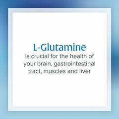 Free-from sugar, gluten, soy, and common allergens on L-Glutamine powder