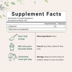 Non-GMO gluten-free L Glutamine powder