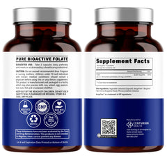 Close-up of the L-Methylfolate label highlighting 12.75mg dosage