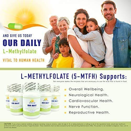Close-up of L-Methylfolate 15mg 5-MTHF capsules.