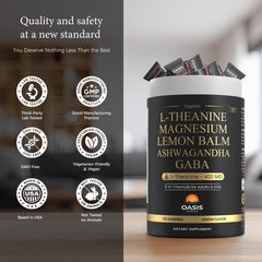 GMP-certified facility and third-party testing seals