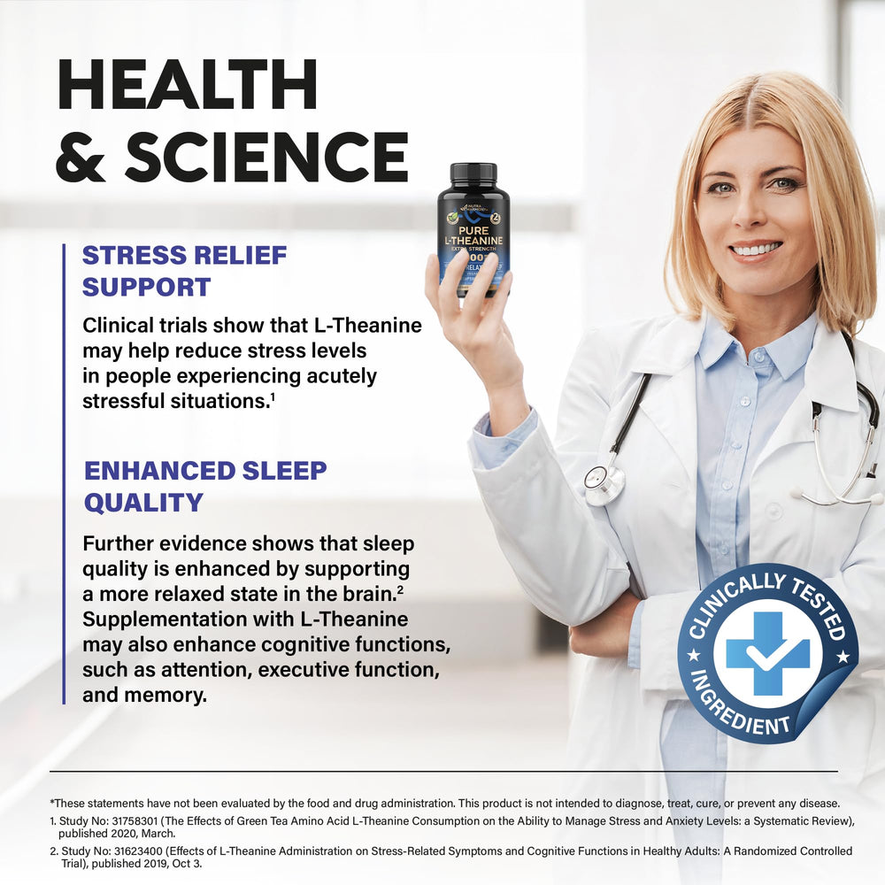 Calm and focus brainwave imagery for L-Theanine