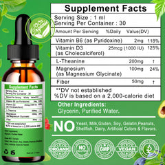30 servings per bottle of L-Theanine Drops