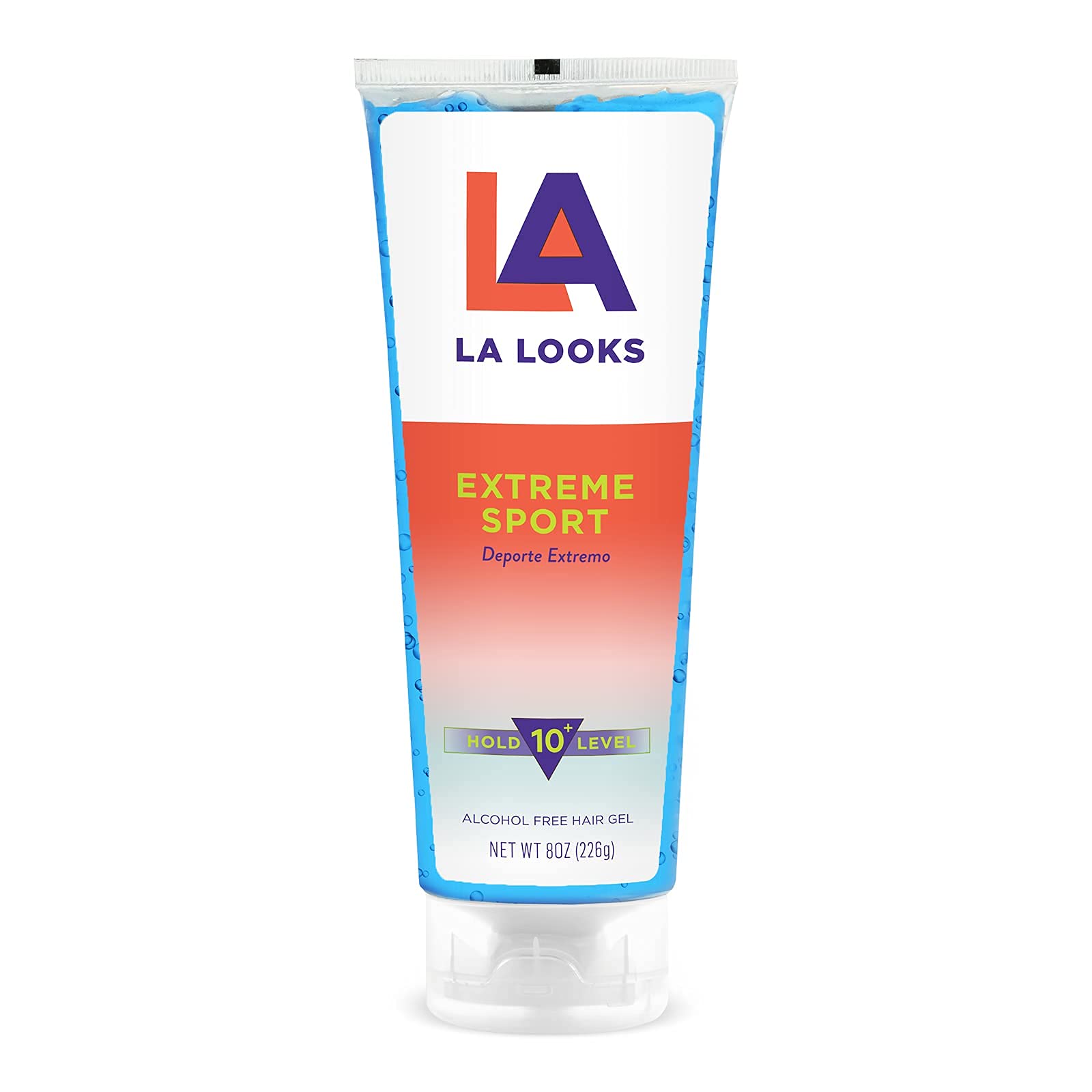 L.A. Looks Absolute Sport Gel front view; strong 8 oz tube for high hold styling