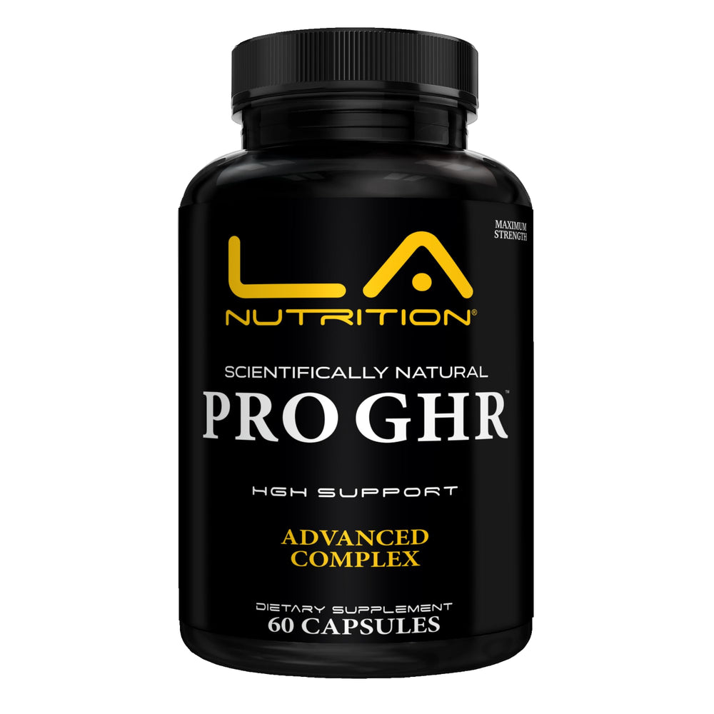 LA Nutrition HGH Supplements bottle with 60 capsules