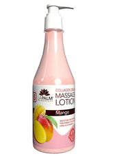 La Palm Massage Lotion Intense Island Mango 8oz bottle