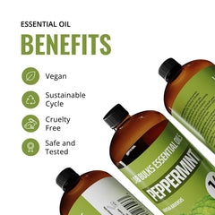 Peppermint essential oil for candles and DIY projects 16 oz
