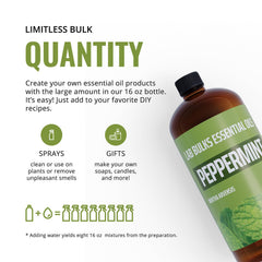 Peppermint essential oil for cleaning and room sprays 16 oz