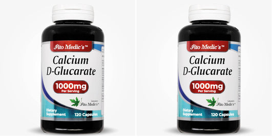 Bottle label: Calcium D-Glucarate 1000mg - 120 capsules