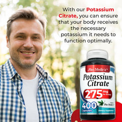 Ingredient and dosage information on Potassium Citrate packaging