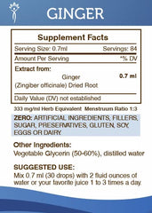 3rd party lab test certificate for Secrets of the Tribe Ginger Tincture