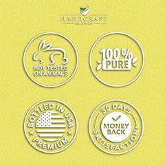 Lab-tested lemon essential oil label and bottle