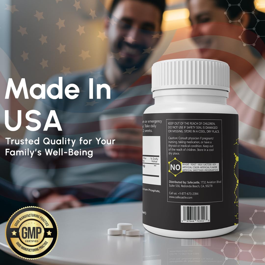 Lab tested potassium iodide tablets label