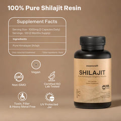 Lab-tested purity certificate for shilajit resin