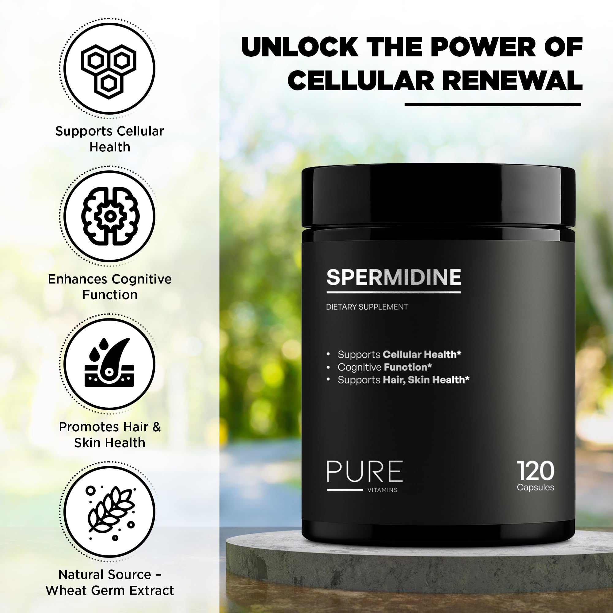 Third-party lab testing and potency seal for the supplement