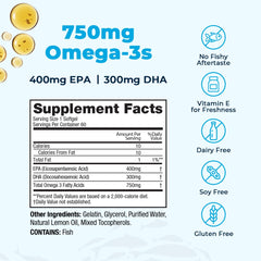 Laboratory tests showing contaminant-free omega-3 oil