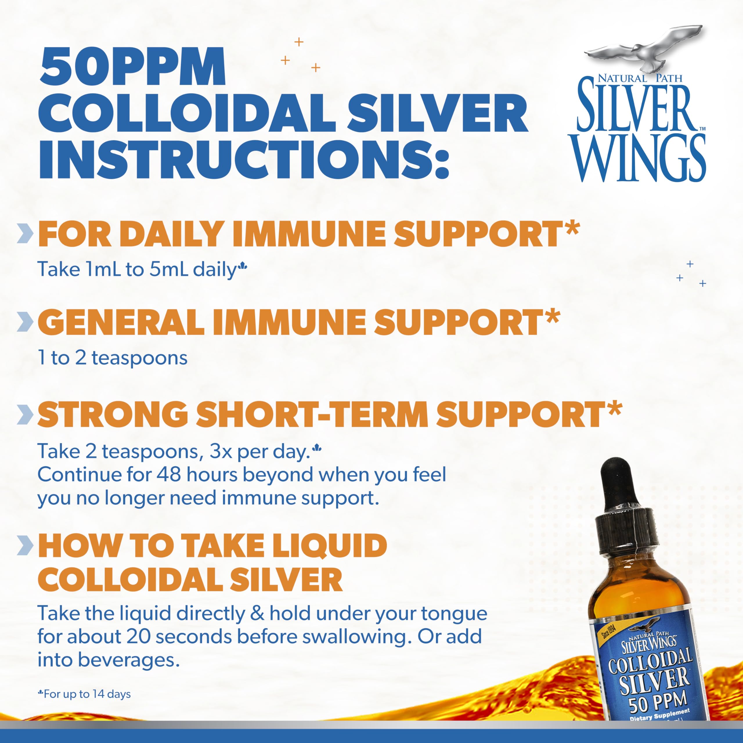 Independent lab testing results for colloidal silver 50ppm