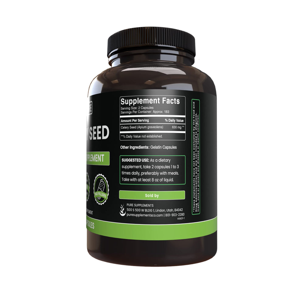 Lab verified celery seed capsules