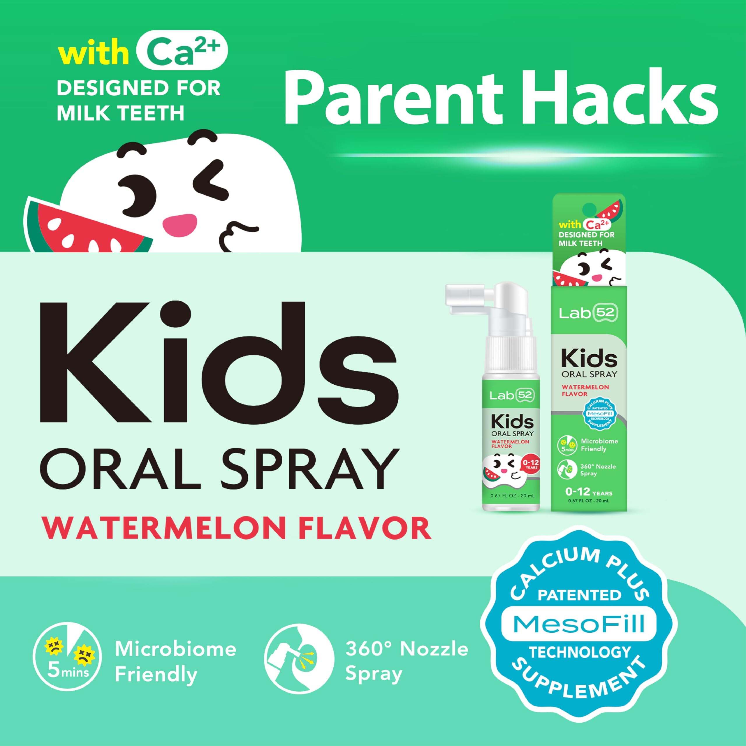 LAB52 Kids Oral Spray packaging