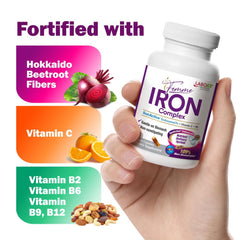 Ingredients: ferric pyrophosphate and beetroot fiber