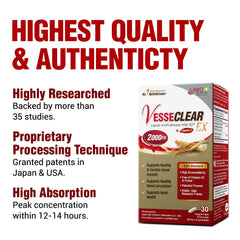 Ingredients panel showing nattokinase NSK-SD and Elastin F