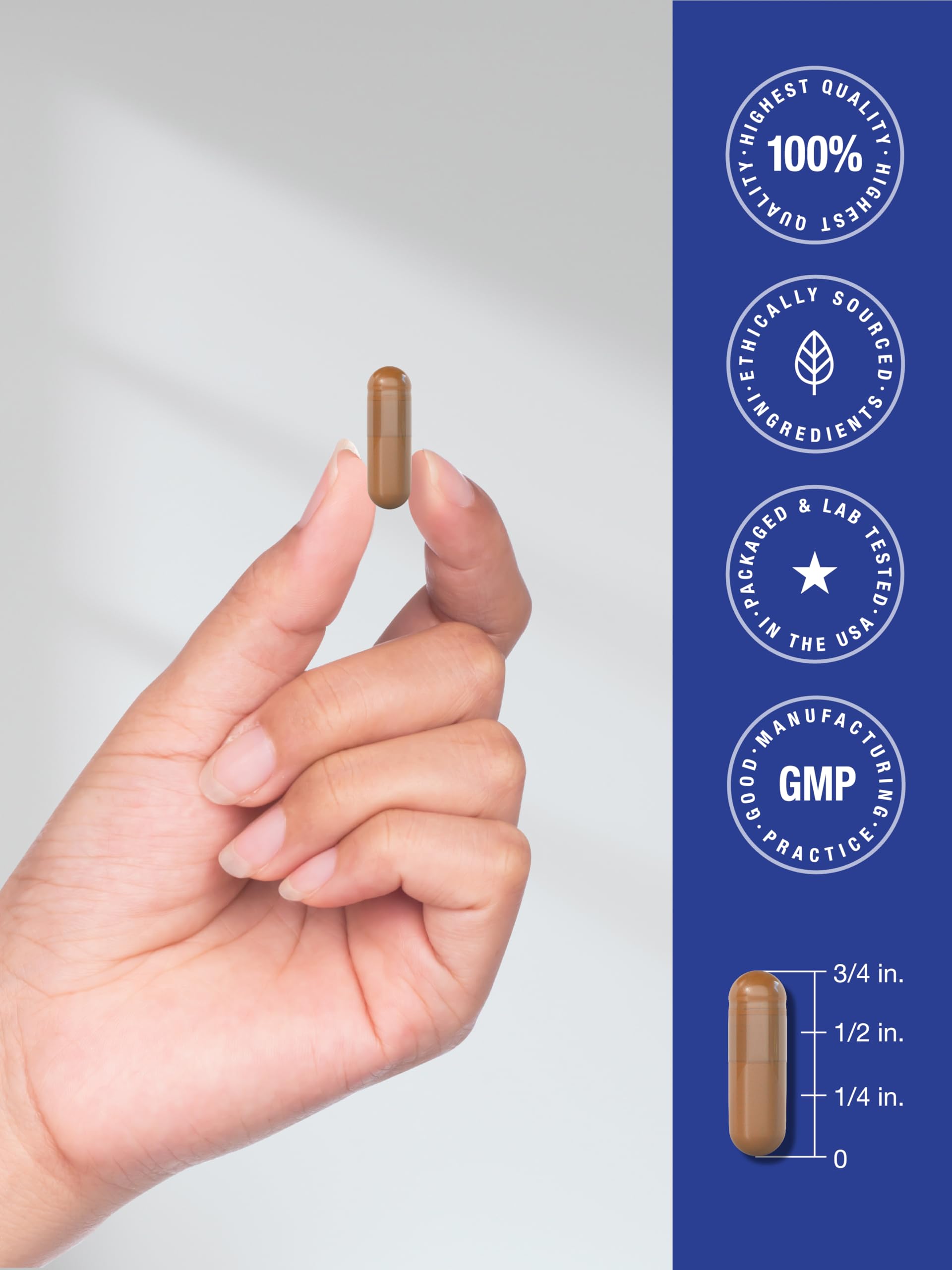 Laboratory-tested, trusted ingredients seal on Horbaach packaging