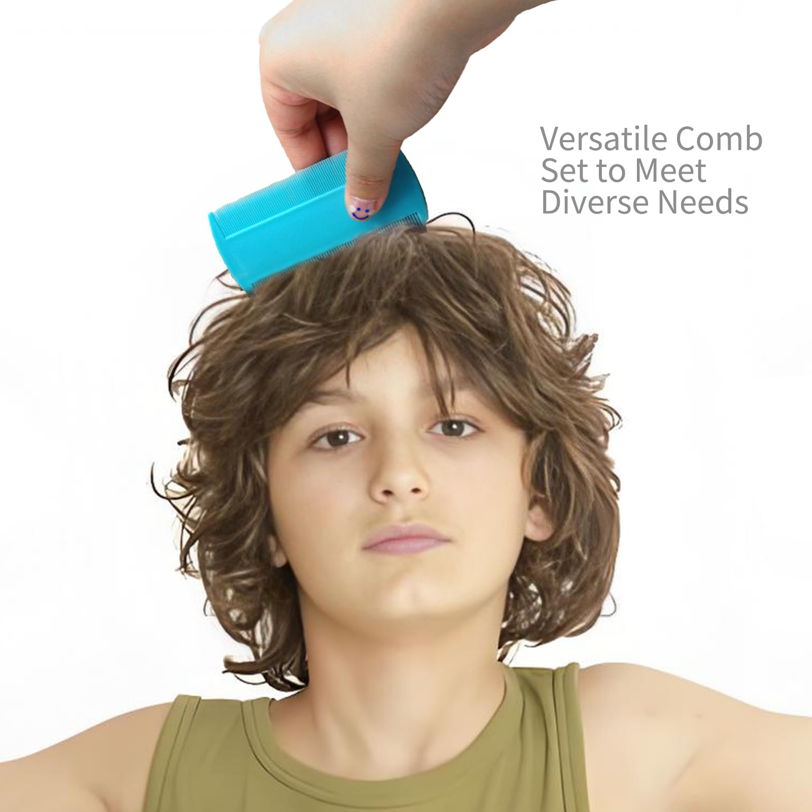 LABOTA smooth-tooth plastic combs easy to clean and scalp-friendly