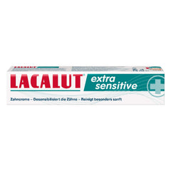 Lacalut Extra Sensitive Toothpaste packaging on white background
