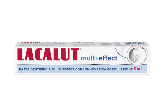Close-up of Lacalut toothpaste tube 75ml