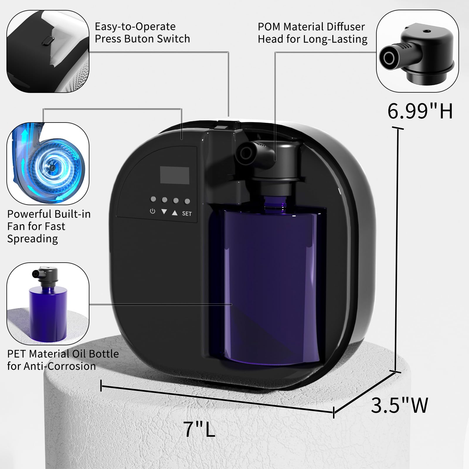 LACIDOLL diffuser in hotel or spa setting for ambiance