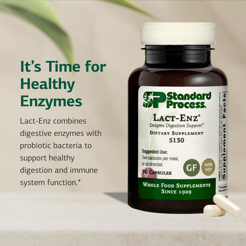 Lact-ENZ supplement facts panel and ingredients list