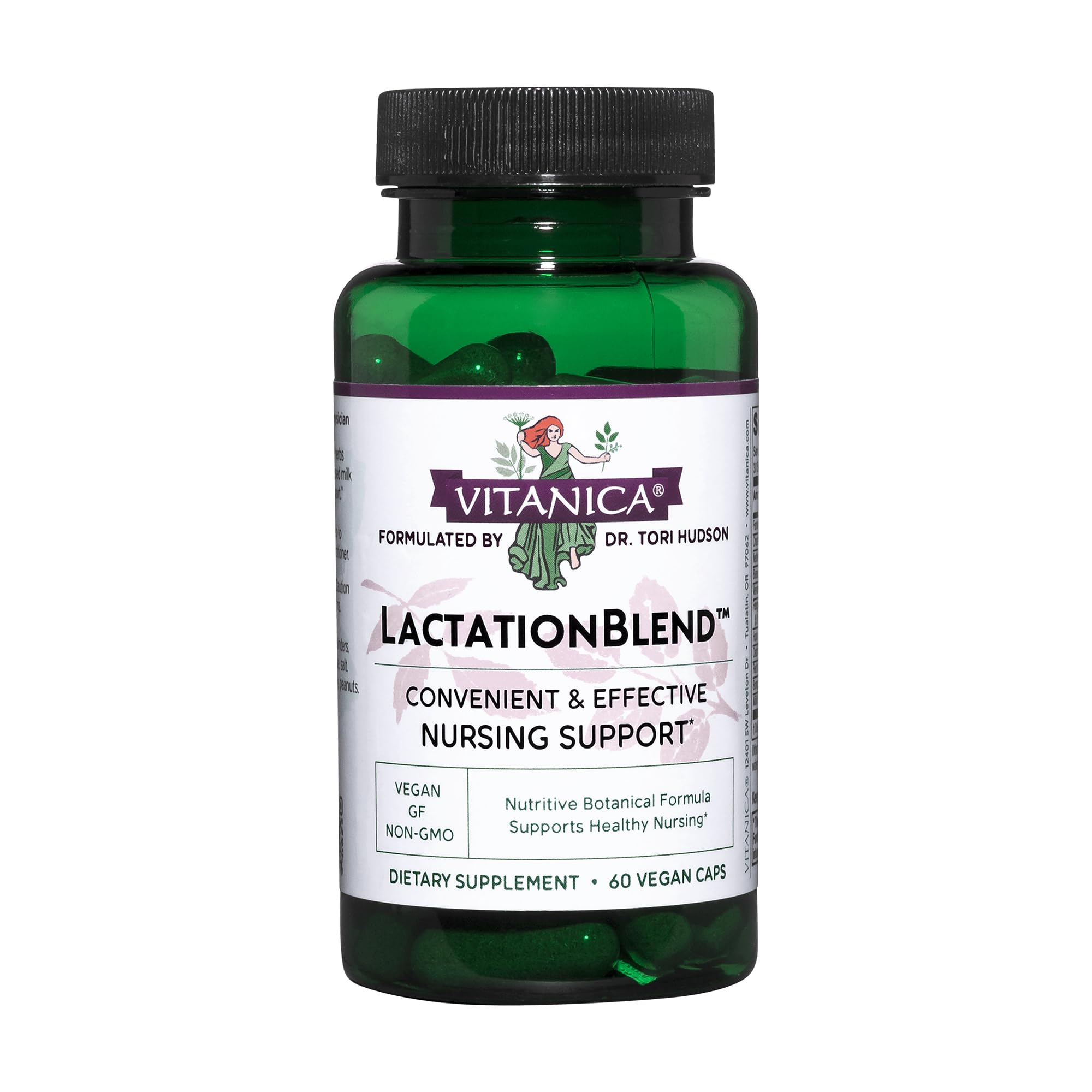 Vitanica LactationBlend bottle and capsules