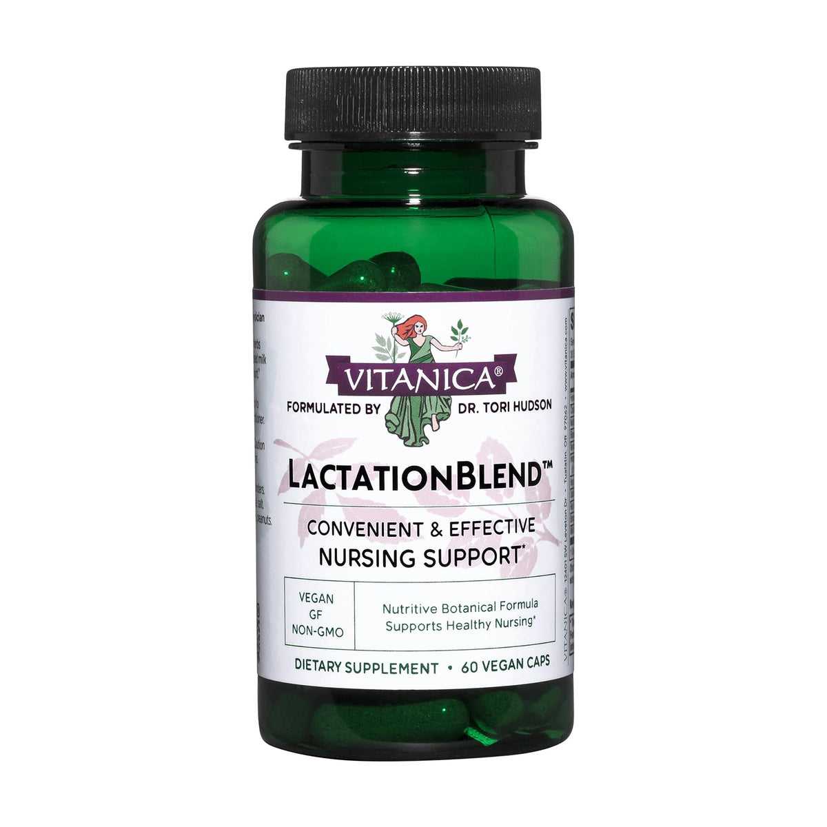Vitanica LactationBlend bottle and capsules
