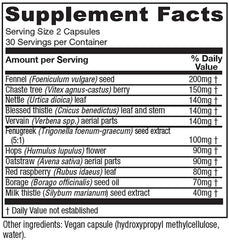 Organic and Non-GMO label on LactationBlend