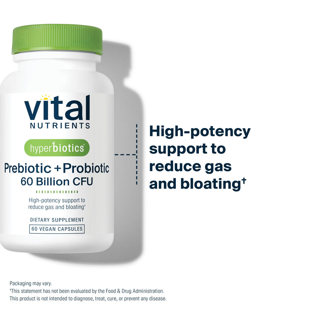 Illustration of 5 probiotic strains with prebiotic FOS