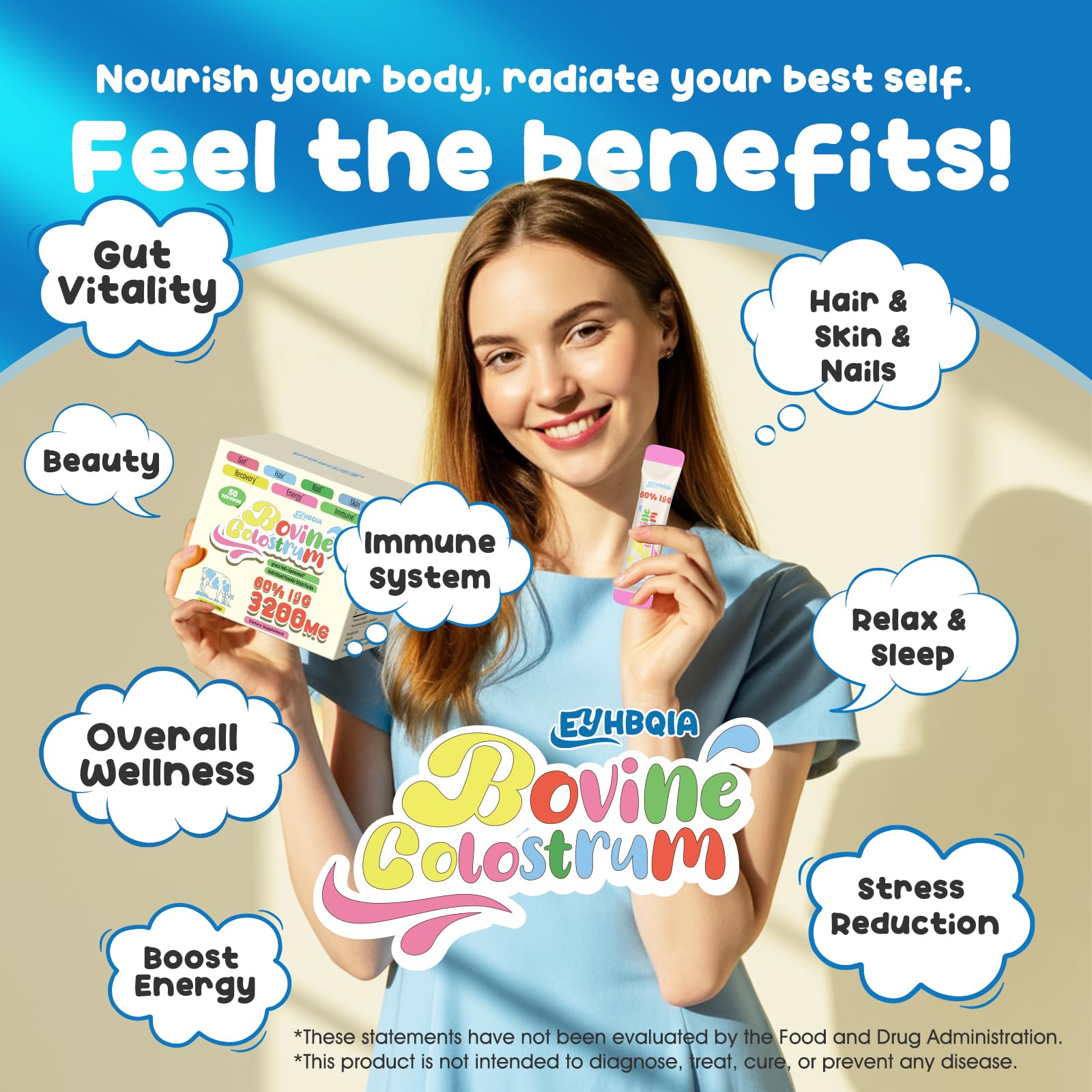 Lactoferrin, zinc, and Vitamin B6 ingredient close-up