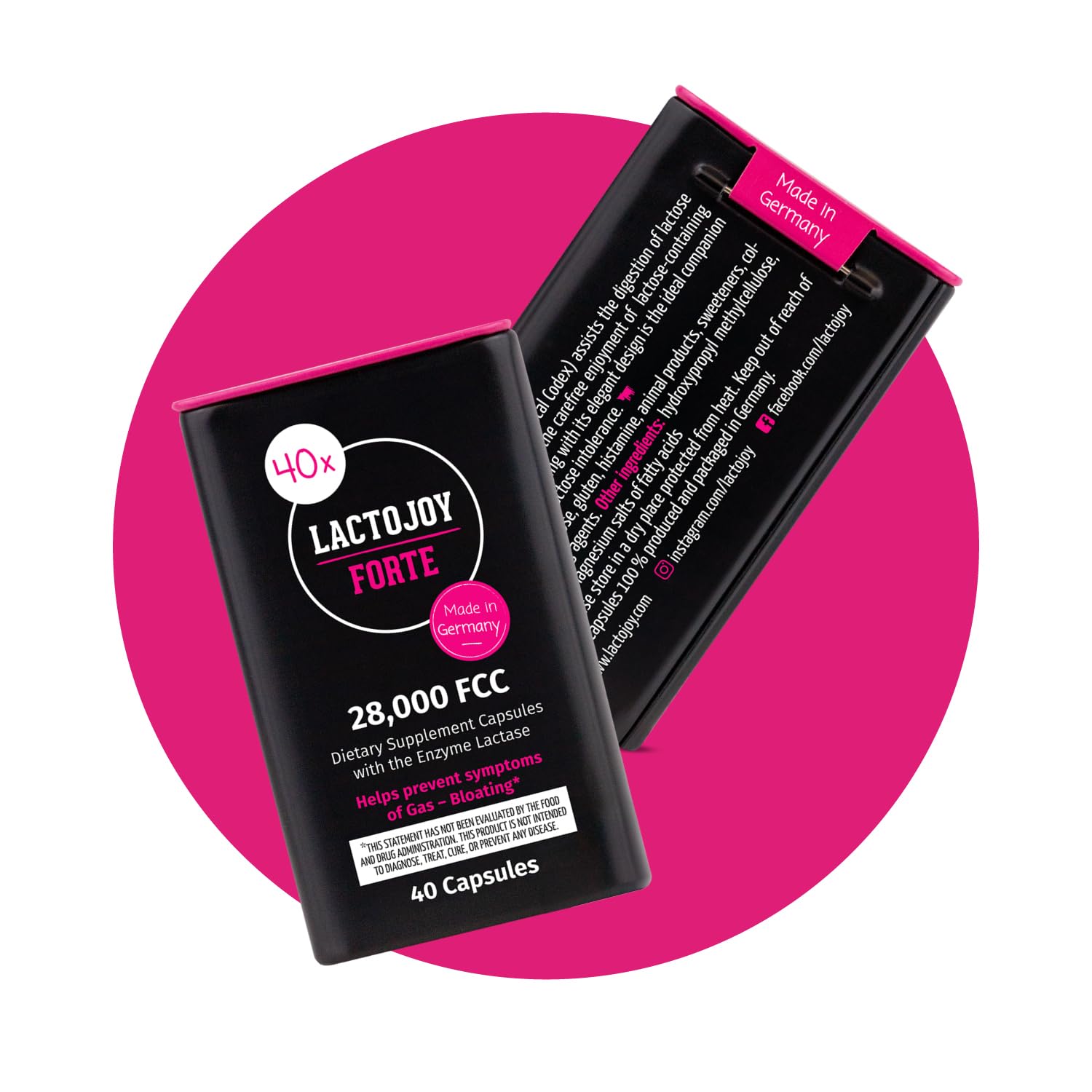 LactoJoy Forte lactase enzyme capsules