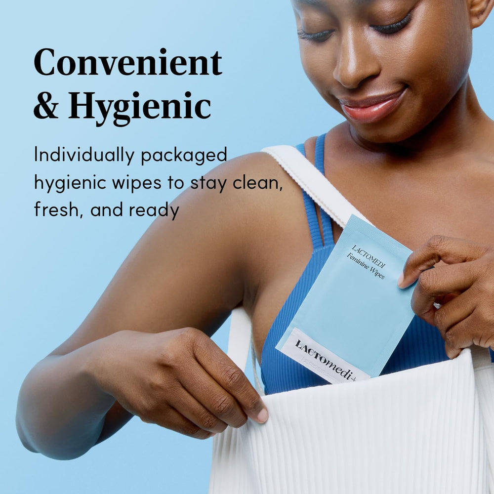 LACTOMEDI unscented wipes emphasize gentle care without fragrance.