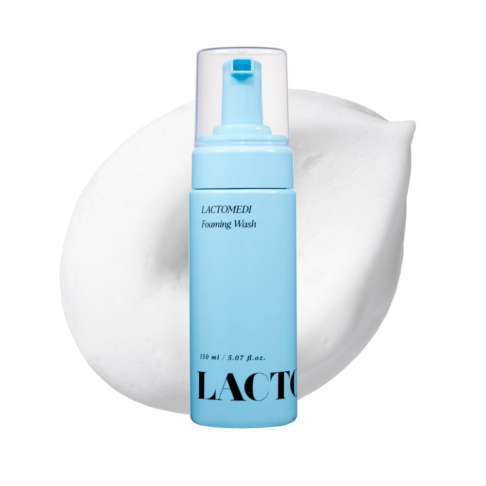 LACTOMEDI mousse intime en pompe, douceur et confort quotidien.