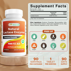 Packaging for lactose intolerance relief tablets