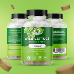 Lactuca virosa wild lettuce extract tablet image for 10X potency
