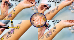 LaDot bold accents for sharp, eye-catching temporary body art