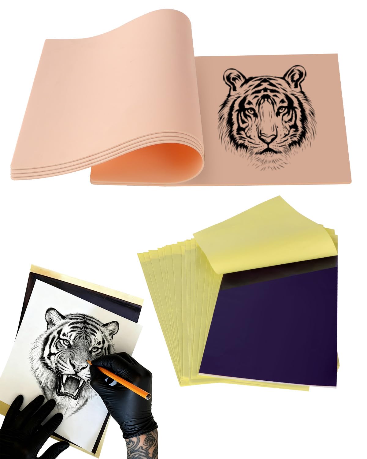 Lady Up tattoo skin practice kit with five skins for realistic shading practice