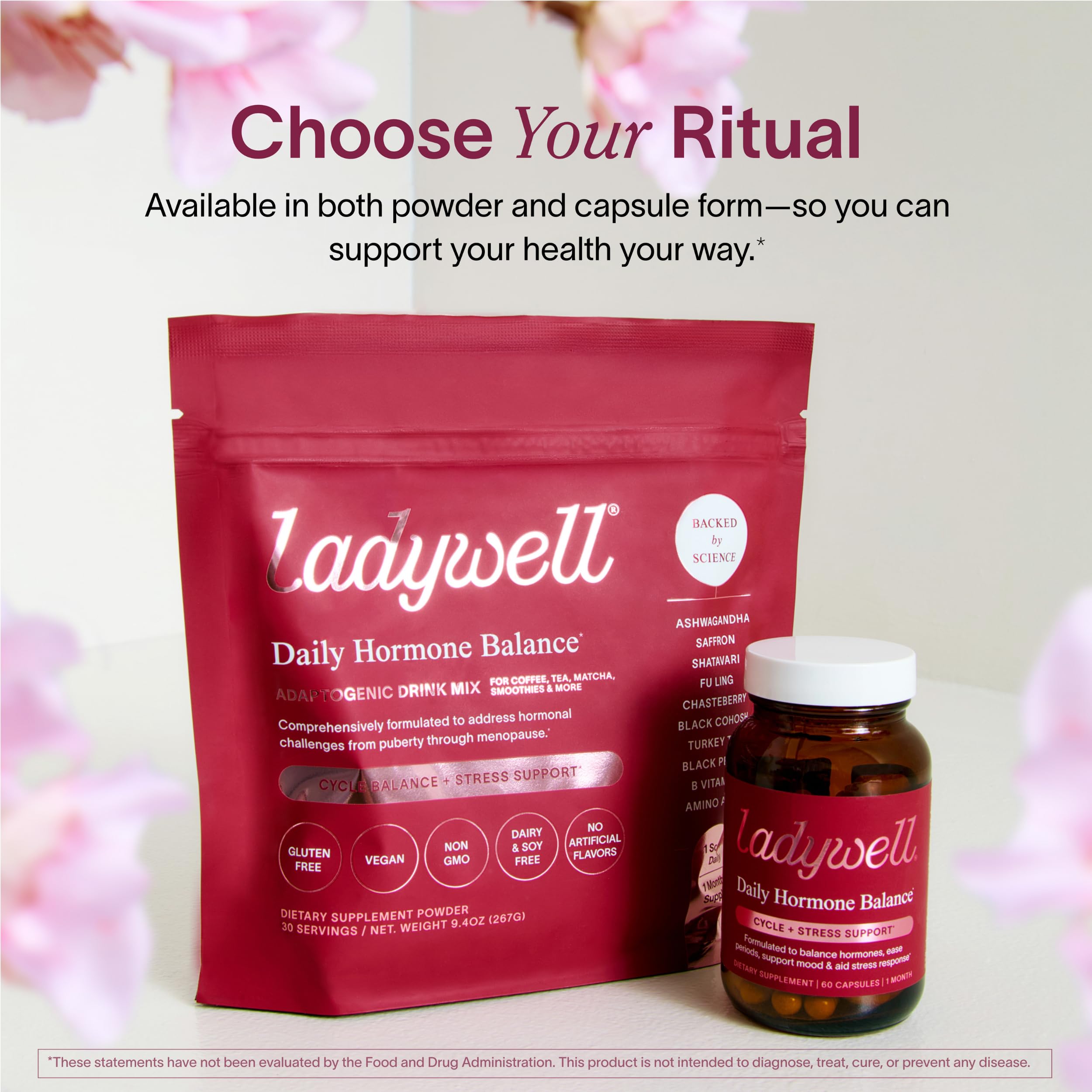 Two capsules daily dosage instruction for Ladywell