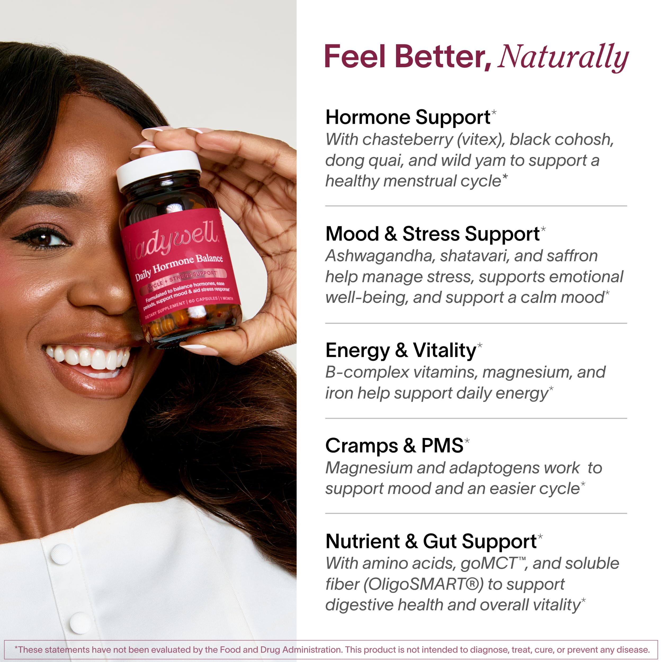 Mood support and hormone balance image for women